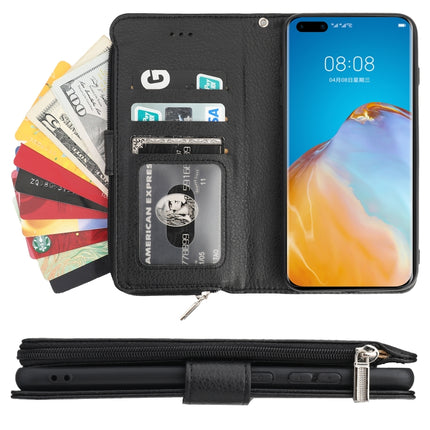 Microfiber Zipper Horizontal Flip Leather Case, For Huawei P40 Pro / P40 Pro+