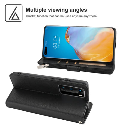 Microfiber Zipper Horizontal Flip Leather Case, For Huawei P40 Pro / P40 Pro+