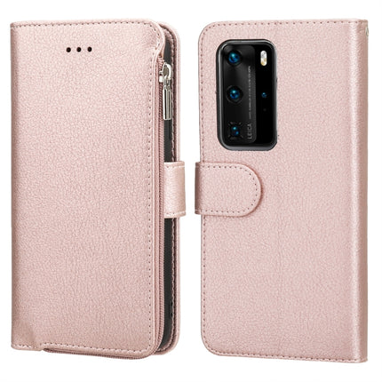 Microfiber Zipper Horizontal Flip Leather Case, For Huawei P40 Pro / P40 Pro+