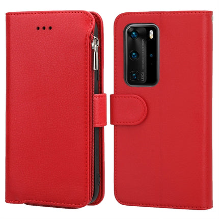 Microfiber Zipper Horizontal Flip Leather Case, For Huawei P40 Pro / P40 Pro+