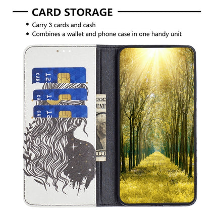 Invisible Magnetic Painted Leather Phone Case, For Xiaomi Poco M4 Pro, For Xiaomi Poco M4 Pro 5G
