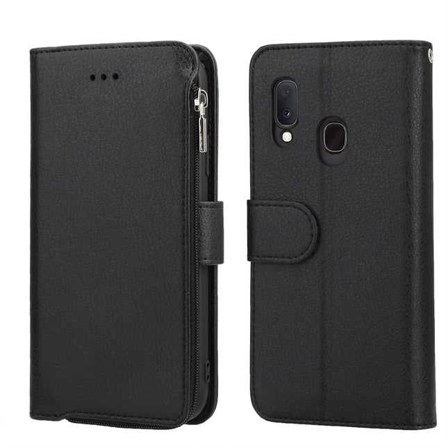 Microfiber Zipper Horizontal Flip Leather Case, For Samsung Galaxy A40, For Samsung Galaxy A30s / A50s, For Samsung Galaxy A51, For Samsung Galaxy A70