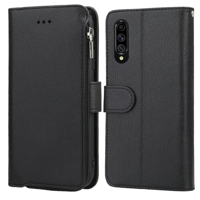 Microfiber Zipper Horizontal Flip Leather Case, For Samsung Galaxy A70s, For Samsung Galaxy A71, For Samsung Galaxy A90 5G, For Samsung Galaxy Note10
