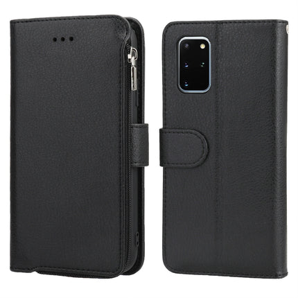 Microfiber Zipper Horizontal Flip Leather Case, For Samsung Galaxy S20, For Samsung Galaxy S20+, For Samsung Galaxy S20 Ultra, For Samsung Galaxy S22 Ultra 5G