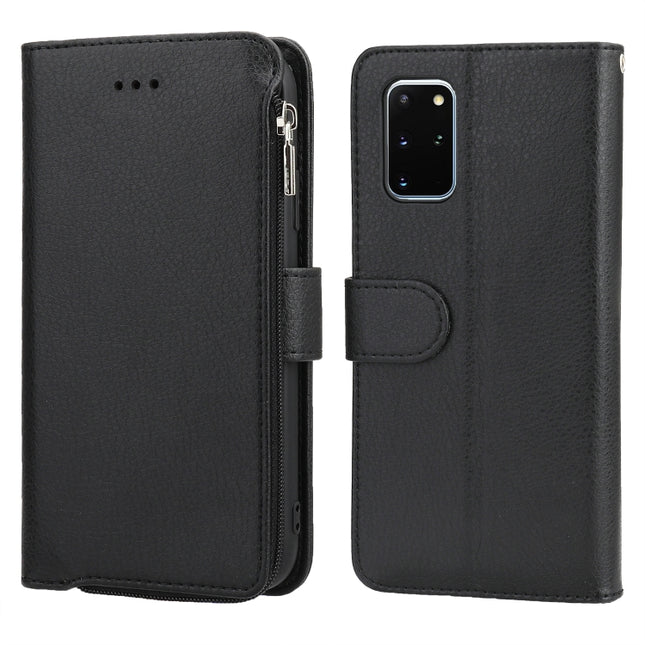 Microfiber Zipper Horizontal Flip Leather Case, For Samsung Galaxy S20, For Samsung Galaxy S20+, For Samsung Galaxy S20 Ultra, For Samsung Galaxy S22 Ultra 5G