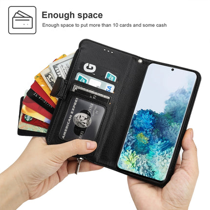 Microfiber Zipper Horizontal Flip Leather Case, For Samsung Galaxy S20, For Samsung Galaxy S20+, For Samsung Galaxy S20 Ultra, For Samsung Galaxy S22 Ultra 5G