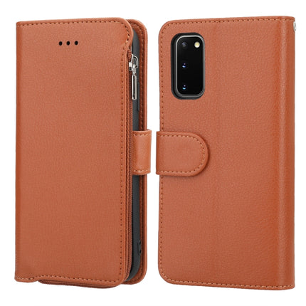 Microfiber Zipper Horizontal Flip Leather Case, For Samsung Galaxy S20, For Samsung Galaxy S20+, For Samsung Galaxy S20 Ultra, For Samsung Galaxy S22 Ultra 5G