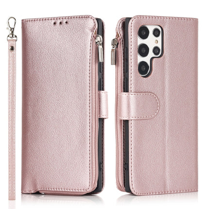 Microfiber Zipper Horizontal Flip Leather Case, For Samsung Galaxy S20, For Samsung Galaxy S20+, For Samsung Galaxy S20 Ultra, For Samsung Galaxy S22 Ultra 5G