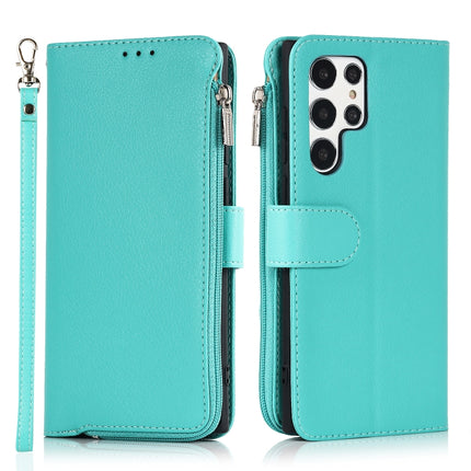 Microfiber Zipper Horizontal Flip Leather Case, For Samsung Galaxy S20, For Samsung Galaxy S20+, For Samsung Galaxy S20 Ultra, For Samsung Galaxy S22 Ultra 5G