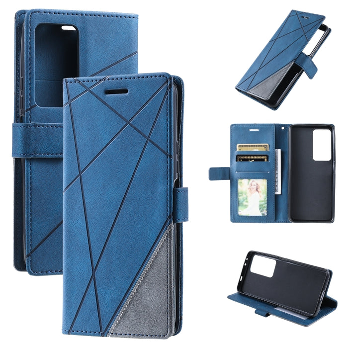 Skin Feel Splicing Leather Phone Case, For Xiaomi Redmi K50 / K50 Pro