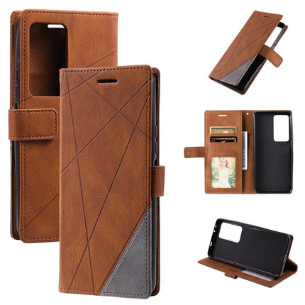 Skin Feel Splicing Leather Phone Case, For Xiaomi Redmi K50 / K50 Pro