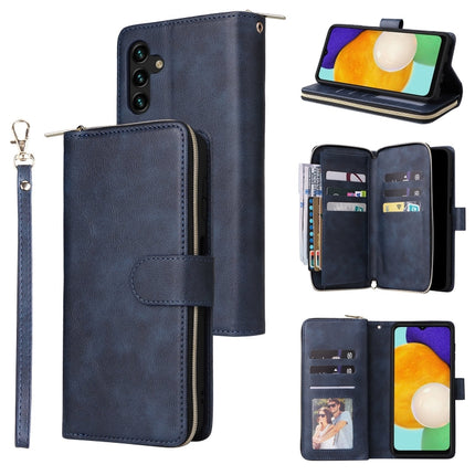 9 Card Slots Zipper Wallet Bag Leather Phone Case, For Samsung Galaxy A03s EU Version, For Samsung Galaxy A13 5G, For Samsung Galaxy A33 5G, For Samsung Galaxy A53 5G