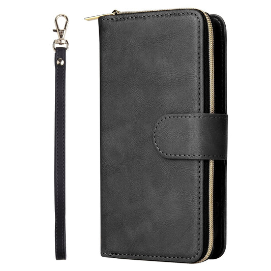 9 Card Slots Zipper Wallet Bag Leather Phone Case, For iPhone 13 mini, For iPhone 13, For iPhone 13 Pro, For iPhone 13 Pro Max