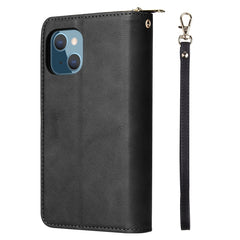 9 Card Slots Zipper Wallet Bag Leather Phone Case, For iPhone 13 mini, For iPhone 13, For iPhone 13 Pro, For iPhone 13 Pro Max