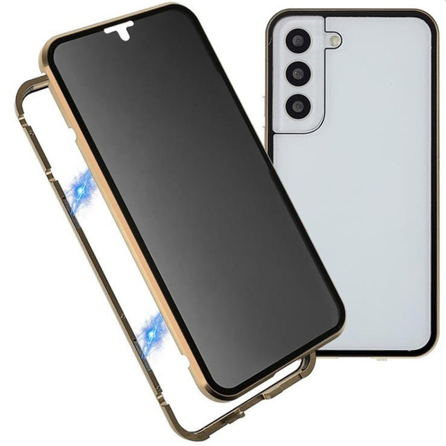 Anti-peeping Magnetic Double-sided Tempered Glass Phone Case, For Samsung Galaxy S21 5G, For Samsung Galaxy S21+ 5G, For Samsung Galaxy S21 Ultra 5G