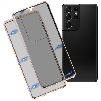 Anti-peeping Magnetic Double-sided Tempered Glass Phone Case, For Samsung Galaxy S21 5G, For Samsung Galaxy S21+ 5G, For Samsung Galaxy S21 Ultra 5G