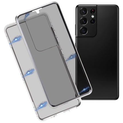 Anti-peeping Magnetic Double-sided Tempered Glass Phone Case, For Samsung Galaxy S21 5G, For Samsung Galaxy S21+ 5G, For Samsung Galaxy S21 Ultra 5G