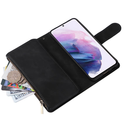 Multifunctional Frosted Zipper Wallet Leather Phone Case, For Samsung Galaxy S22+ 5G, For Samsung Galaxy A03s 166.5mm, For Samsung Galaxy A13 5G, For Samsung Galaxy A33 5G