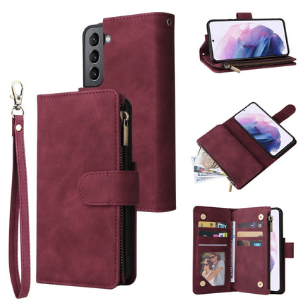 Multifunctional Frosted Zipper Wallet Leather Phone Case, For Samsung Galaxy S22+ 5G, For Samsung Galaxy A03s 166.5mm, For Samsung Galaxy A13 5G, For Samsung Galaxy A33 5G