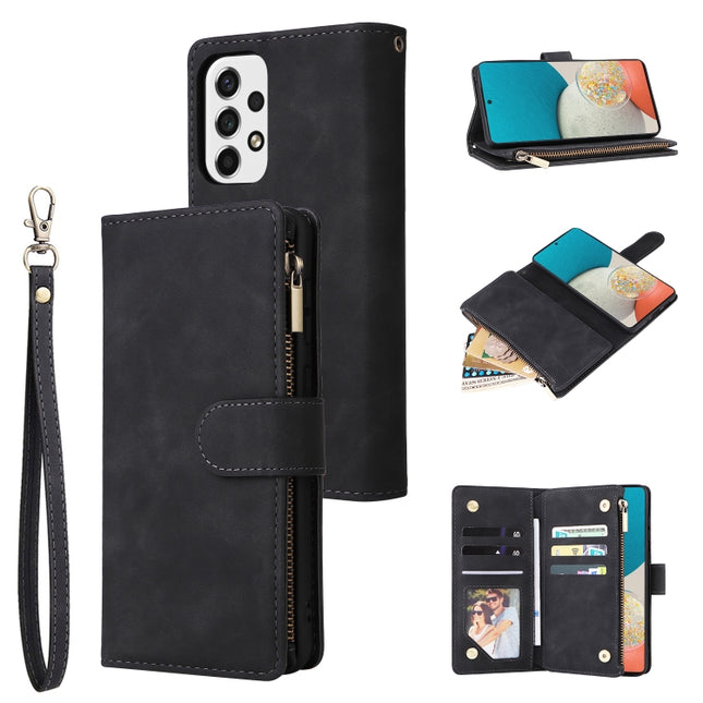 Multifunctional Frosted Zipper Wallet Leather Phone Case, For Samsung Galaxy A53 5G, For Xiaomi Redmi Note 11 Pro China, For Xiaomi Redmi Note 11 China