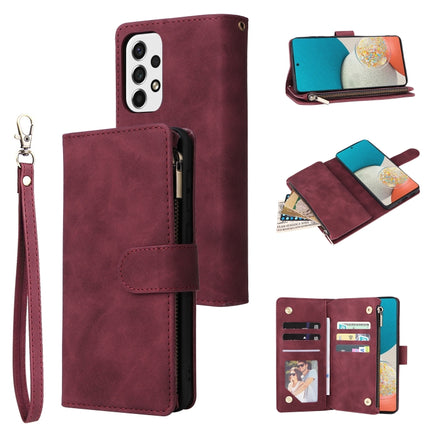 Multifunctional Frosted Zipper Wallet Leather Phone Case, For Samsung Galaxy A53 5G, For Xiaomi Redmi Note 11 Pro China, For Xiaomi Redmi Note 11 China