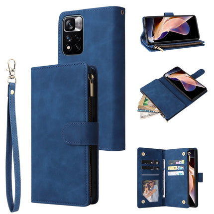 Multifunctional Frosted Zipper Wallet Leather Phone Case, For Samsung Galaxy A53 5G, For Xiaomi Redmi Note 11 Pro China, For Xiaomi Redmi Note 11 China