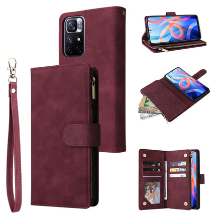 Multifunctional Frosted Zipper Wallet Leather Phone Case, For Samsung Galaxy A53 5G, For Xiaomi Redmi Note 11 Pro China, For Xiaomi Redmi Note 11 China