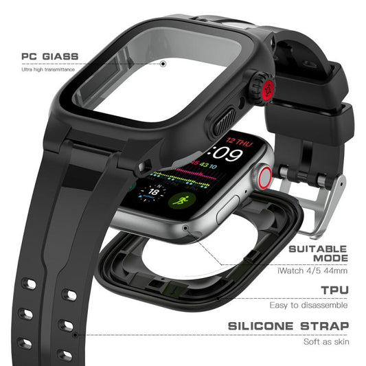 RedPepper TPU + PC + Silicone Waterproof Watch Case For Apple Watch Series 9 / 8 / 7 41mm, For Apple Watch Series 9 / 8 / 7 41mm, For Apple Watch Series 9 / 8 / 7 45mm