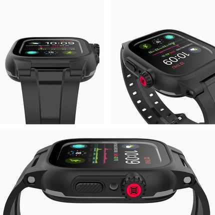 RedPepper TPU + PC + Silicone Waterproof Watch Case For Apple Watch Series 9 / 8 / 7 41mm, For Apple Watch Series 9 / 8 / 7 45mm