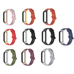 For Xiaomi Mi Band 6 / 5 / 4 / 3 Mijobs Flat Hole Silicone Watch Band, CS Case, Plus Case