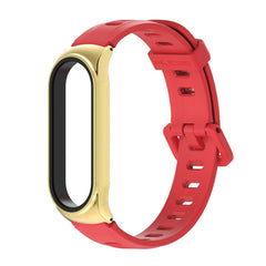 For Xiaomi Mi Band 6 / 5 / 4 / 3 Mijobs Flat Hole Silicone Watch Band, CS Case, Plus Case