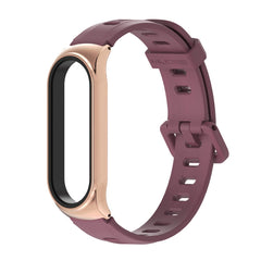 For Xiaomi Mi Band 6 / 5 / 4 / 3 Mijobs Flat Hole Silicone Watch Band, CS Case, Plus Case