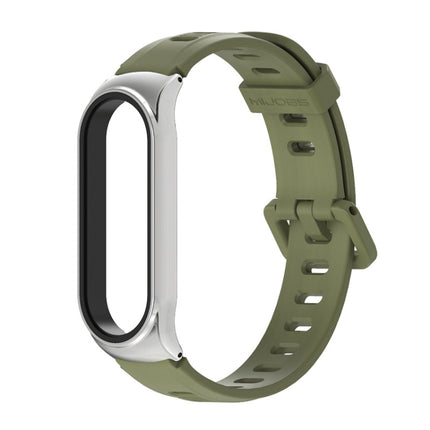 For Xiaomi Mi Band 6 / 5 Mijobs Flat Hole Silicone Watch Band, CS Case, Plus Case, GT Case