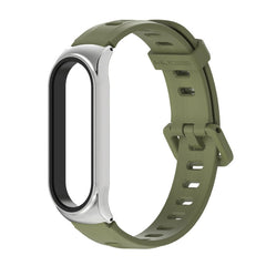 For Xiaomi Mi Band 6 / 5 / 4 / 3 Mijobs Flat Hole Silicone Watch Band, CS Case, Plus Case