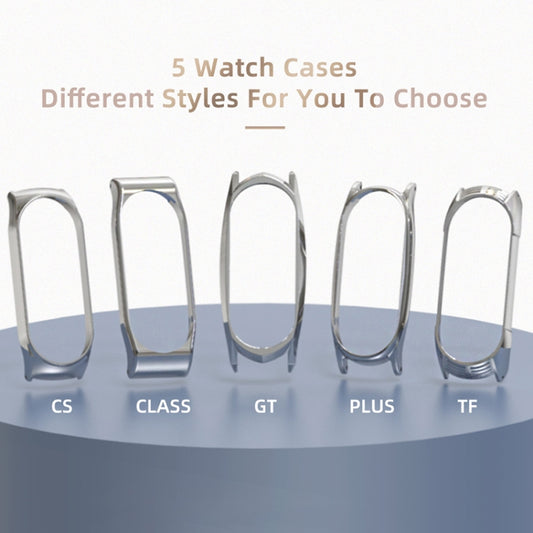For Xiaomi Mi Band 6 / 5 / 4 / 3 Mijobs Flat Hole Silicone Watch Band, CS Case, Plus Case