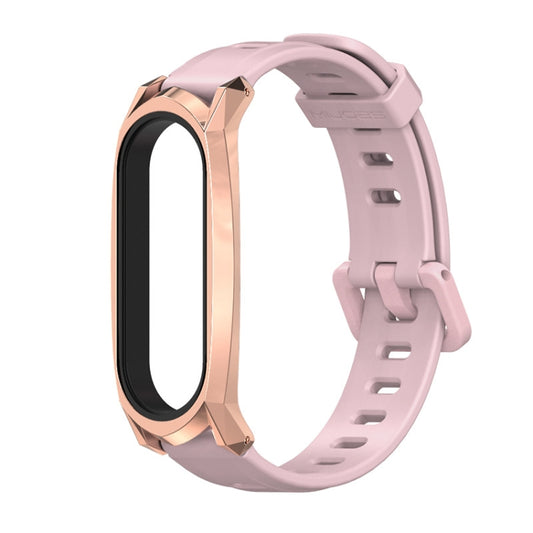 For Xiaomi Mi Band 6 / 5 / 4 / 3 Mijobs Flat Hole Silicone Watch Band, GT Case