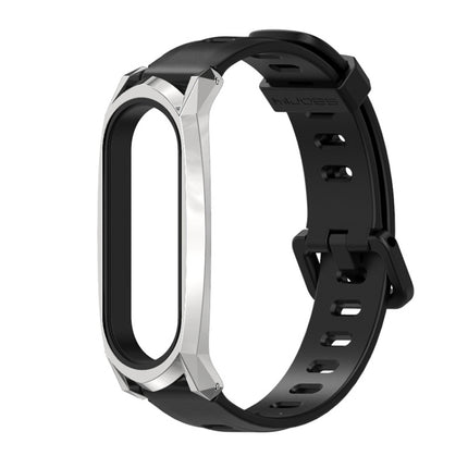 For Xiaomi Mi Band 6 / 5 Mijobs Flat Hole Silicone Watch Band, CS Case, Plus Case, GT Case