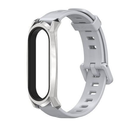 For Xiaomi Mi Band 6 / 5 Mijobs Flat Hole Silicone Watch Band, CS Case, Plus Case, GT Case
