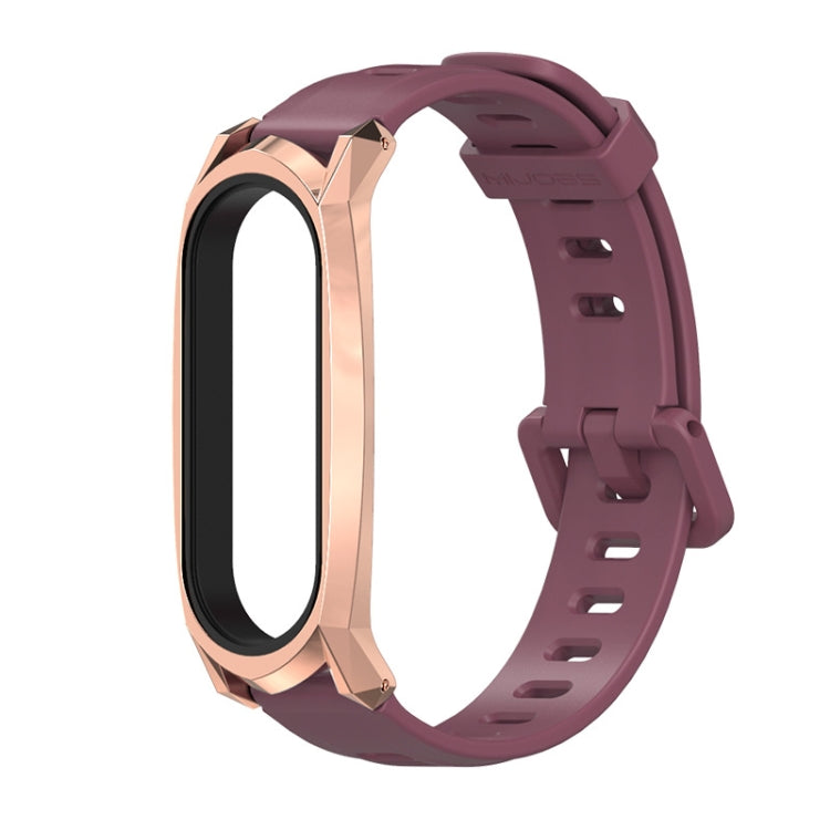 For Xiaomi Mi Band 6 / 5 / 4 / 3 Mijobs Flat Hole Silicone Watch Band, GT Case