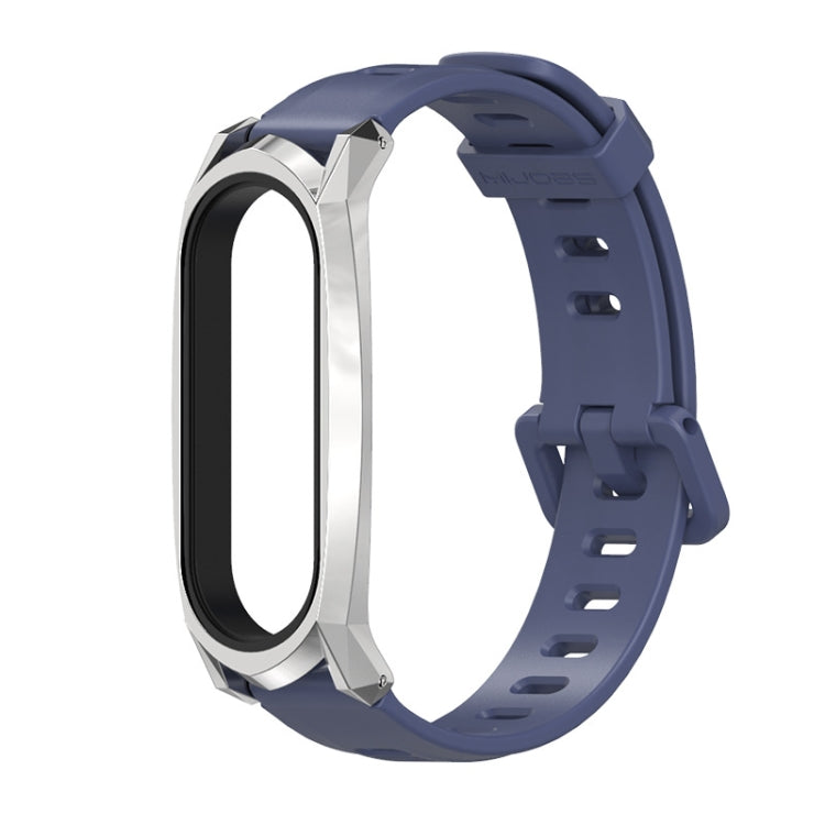For Xiaomi Mi Band 6 / 5 / 4 / 3 Mijobs Flat Hole Silicone Watch Band, GT Case