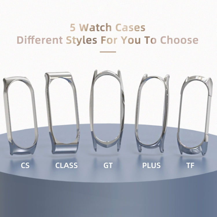 For Xiaomi Mi Band 6 / 5 / 4 / 3 Mijobs Flat Hole Silicone Watch Band, GT Case