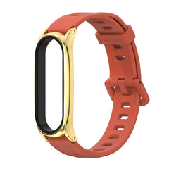 For Xiaomi Mi Band 6 / 5 / 4 / 3 Mijobs Flat Hole Silicone Watch Band, CS Case, Plus Case
