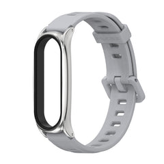For Xiaomi Mi Band 6 / 5 / 4 / 3 Mijobs Flat Hole Silicone Watch Band, CS Case, Plus Case