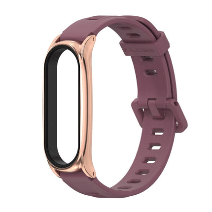 For Xiaomi Mi Band 6 / 5 Mijobs Flat Hole Silicone Watch Band, CS Case, Plus Case, GT Case
