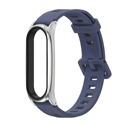 For Xiaomi Mi Band 6 / 5 Mijobs Flat Hole Silicone Watch Band, CS Case, Plus Case, GT Case