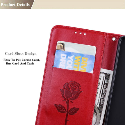 Rose Embossed Leather Phone Case, For Xiaomi Redmi 10C, For Huawei nova 8i, For Huawei nova 9, For Honor X8