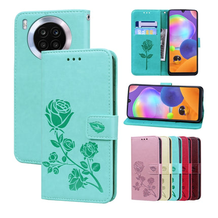 Rose Embossed Leather Phone Case, For Xiaomi Redmi 10C, For Huawei nova 8i, For Huawei nova 9, For Honor X8