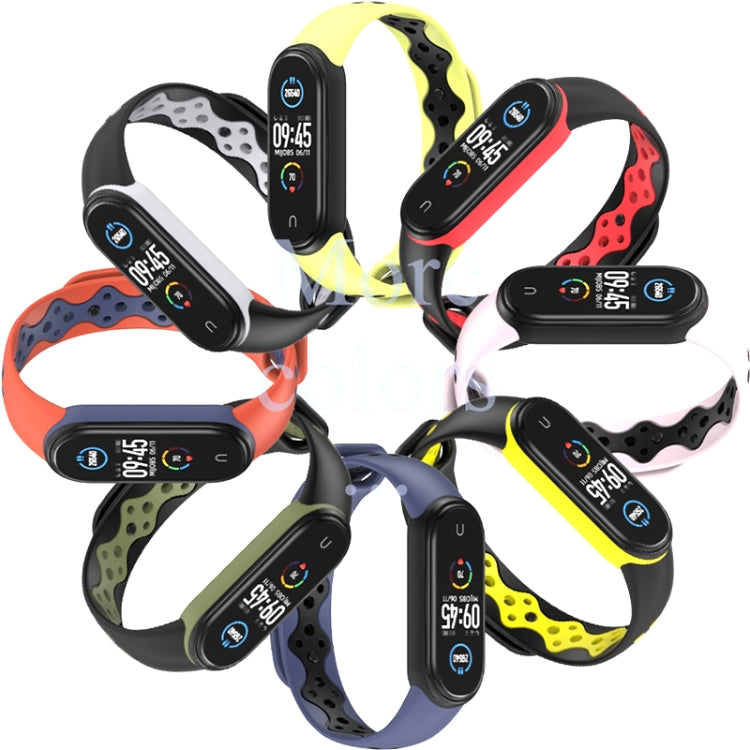 Mijobs Sport Two-color TPU Watch Band, For Xiaomi Mi Band 6 / 5