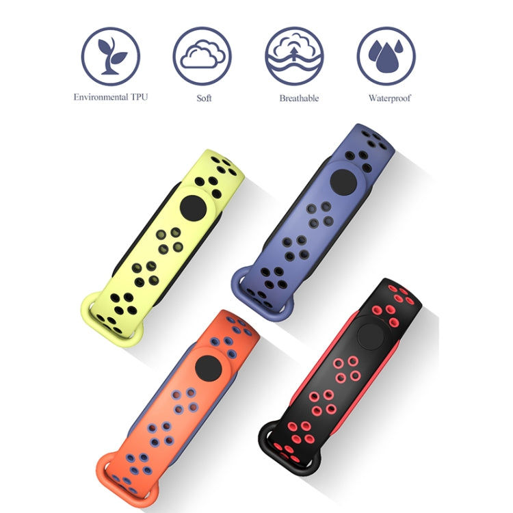 Mijobs Sport Two-color TPU Watch Band, For Xiaomi Mi Band 6 / 5