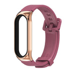 For Xiaomi Mi Band 6 / 5 / Wine Red+Rose Gold
